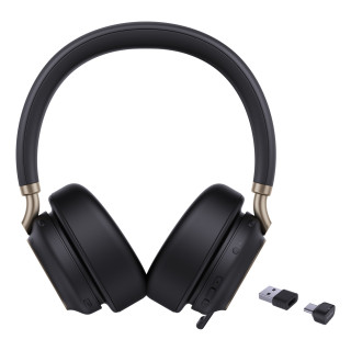 Yealink BH76 Plus Teams USB-C/A Auriculares Inalámbrico Diadema Llamadas/Música USB Type-C / USB Type-A Bluetooth Negro