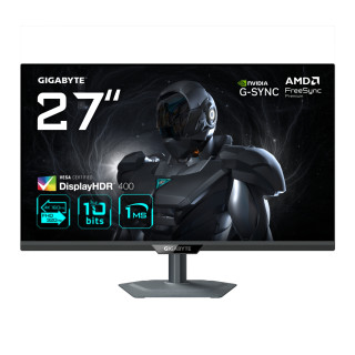 GIGABYTE G27U Monitor de juego 27” 4K UHD - Modo dual (4K 160Hz o FHD 320Hz), 3840 x 2160, 1ms, 350 cd/m², FreeSync...