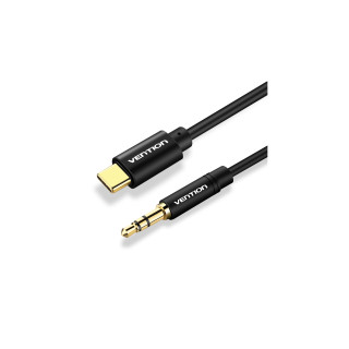 Vention Cable Conversor Audio BGABF/ USB Tipo-C Macho - Jack 3.5 Macho/ 1m/ Negro