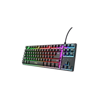 Trust GXT 833 Thado TKL teclado Juego USB QWERTY Español Negro