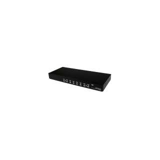 StarTech.com Conmutador Switch KVM 8 Puertos de Vídeo VGA HD15 USB 2.0 USB A PS/2 - 1U Rack Estante