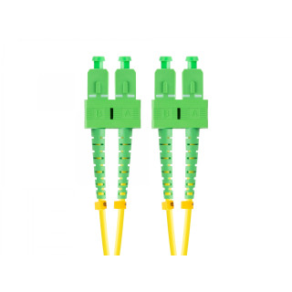 Lanberg FO-SASA-SD11-0020-YE cable de fibra optica 2 m SC/APC G.657.A1 Verde, Amarillo