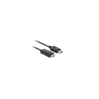 Lanberg CA-DPHD-11CC-0050-BK cambiador de género para cable DisplayPort HDMI Negro