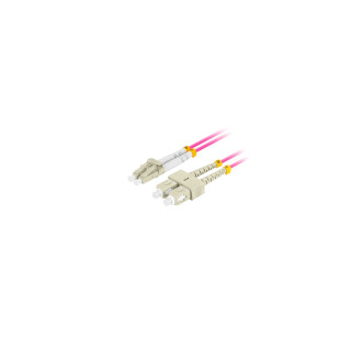 Lanberg FO-LUSU-MD41-0010-VT Cable de fibra óptica e InfiniBand 1 m LC SC LC/SC Violeta