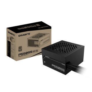 GIGABYTE P550SS Fuente de Alimentación - PCIe 5.0, 80 PLUS Silver, Ventilador de 120 mm, Compatible con ATX 3.0,...
