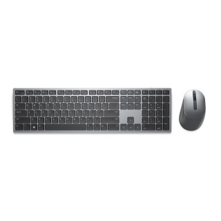 DELL KM7321W teclado Ratón incluido RF Wireless + Bluetooth QWERTY Internacional de EE.UU. Gris, Titanio