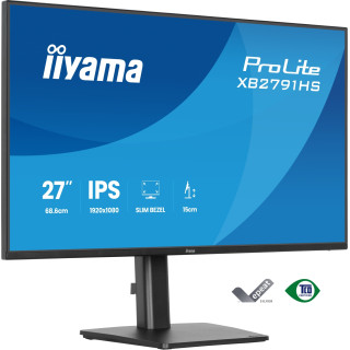 iiyama ProLite XB2791HS-B1 pantalla para PC 68,6 cm (27") 1920 x 1080 Pixeles Full HD LED Negro