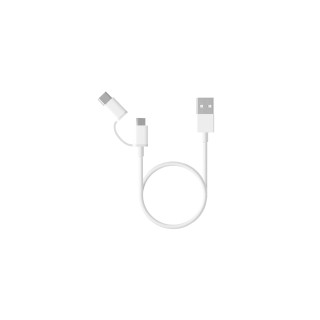 Xiaomi Mi 2-in-1 USB Cable (Micro USB to Type C) 100cm cable USB 1 m USB 2.0 USB A Micro-USB B Blanco
