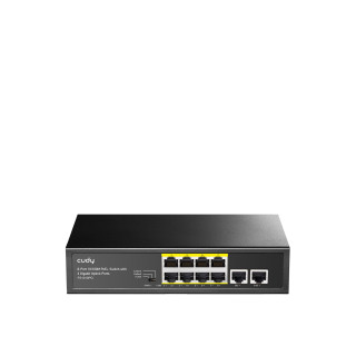 Cudy FS1010PG switch Fast Ethernet (10/100) Energía sobre Ethernet (PoE) Negro
