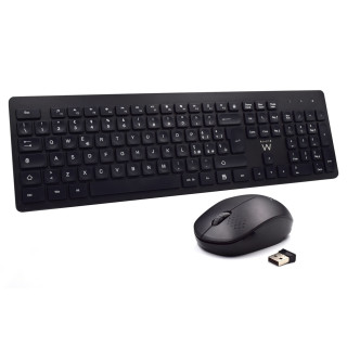 Ewent EW3255 teclado Ratón incluido Universal QWERTY Italiano Negro