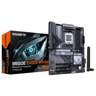 GIGABYTE B650E EAGLE WIFI6E Placa Base - Procesadores AMD Ryzen 9000 Series, VRM de 8+2+2 fases, hasta 8200MHz DDR5...