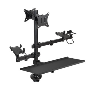 TooQ Soporte de Mesa para TPV/Impresora/Pantallas 17”-32”/Terminal/Lector/Teclado