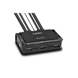 Lindy 42340 interruptor KVM Negro