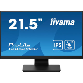 iiyama ProLite T2252MSC-B2 pantalla para PC 54,6 cm (21.5") 1920 x 1080 Pixeles Full HD LCD Pantalla táctil Negro