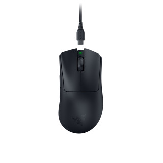 Razer DeathAdder V3 Pro ratón Juego mano derecha RF Wireless + USB Type-C Óptico 30000 DPI