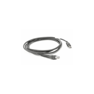 Zebra cable de serie 2,1 m USB EAS Negro