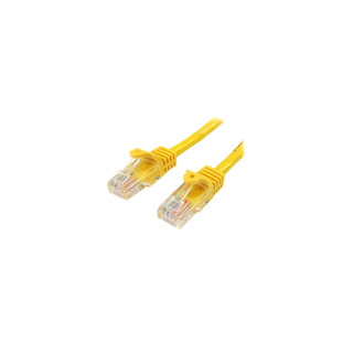 StarTech.com Cable de Red de 0,5m Amarillo Cat5e Ethernet RJ45 sin Enganches