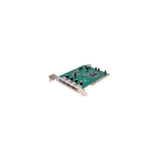 StarTech.com Adaptador Tarjeta PCI USB 2.0 de Alta Velocidad 7 Puertos - 4 Externos y 3 Internos