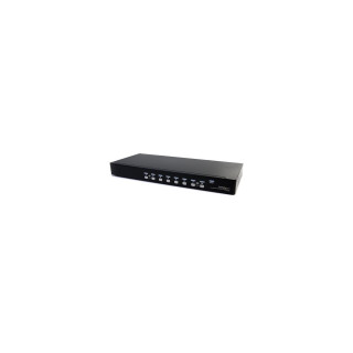 StarTech.com Conmutador Switch KVM 8 Puertos de Vídeo VGA HD15 USB 2.0 USB A y Audio - 1U Rack Estante