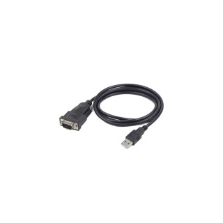 Cable convertidor Gembird usb 2.0 macho a puerto serie db9 macho 1.5m negro UAS-DB9M-02