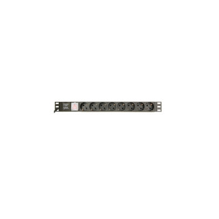Gembird EG-PDU-014-C14 unidad de distribución de energía (PDU) 8 salidas AC 1U Negro