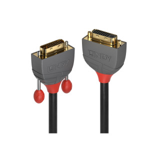 Lindy 36230 cable DVI 0,5 m DVI-D DVI-I Negro