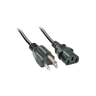 Lindy 30338 cable de transmisión Negro 2 m C13 acoplador