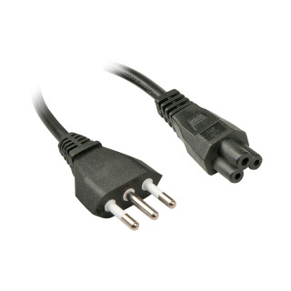Lindy 2m, CEI23-16-VII - IEC 320 C5 Negro C5 acoplador