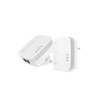 Strong POWERLWF600DUOMINI adaptador de red PowerLine 600 Mbit/s Ethernet Wifi Blanco 2 pieza(s)
