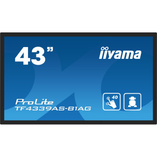 iiyama TF4339AS-B1AG pantalla de señalización Pantalla plana para señalización digital 108 cm (42.5") LED 500 cd / m²...
