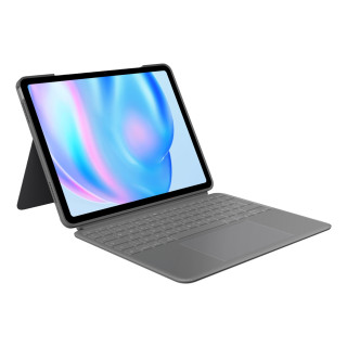 Logitech Combo Touch, Funda con Teclado, iPad Air 13 Pulgadas (M2)(2024) - Teclado retroiluminado extraíble con Soporte