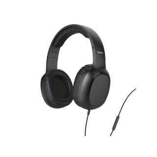 Hama Auricular «Fun C» de botón, Micrófono, Guía de cable en un lado, USB-C, Negro