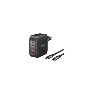 Intenso 7814010 adaptador e inversor de corriente Interior 140 W Negro