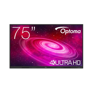 Optoma 1751RK pizarra blanca interactiva 190,5 cm (75") 3840 x 2160 Pixeles Pantalla táctil Negro HDMI