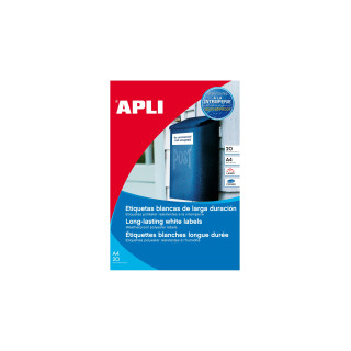 APLI 12112 etiqueta de impresora Blanco Etiqueta para impresora autoadhesiva