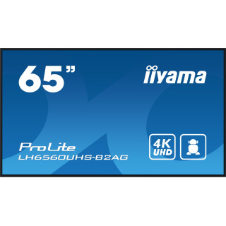 iiyama LH6560UHS-B2AG pantalla de señalización Pizarra de caballete digital 165,1 cm (65") LED Wifi 500 cd / m² 4K...
