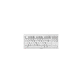 CHERRY STREAM KEYBOARD TKL teclado Universal USB QWERTZ Alemán Blanco