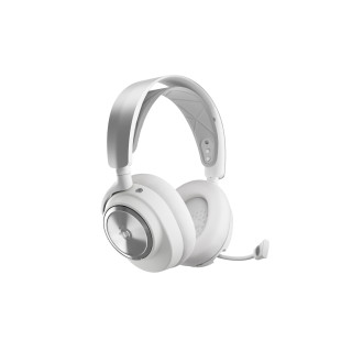 Steelseries Arctis Nova Pro Wireless Auriculares Inalámbrico y alámbrico Diadema Juego Bluetooth Plata, Blanco