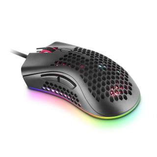 Mars gaming MMEX raton gaming rgb usb tipo-a optico 32000dpi ultraligero negro