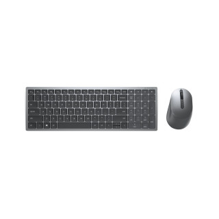 DELL KM7120W teclado Ratón incluido RF Wireless + Bluetooth QWERTY Internacional de EE.UU. Gris, Titanio