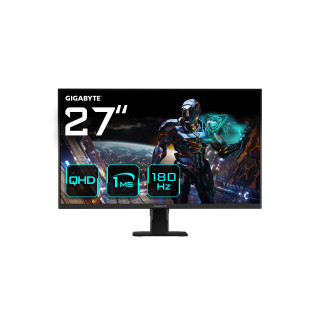 GIGABYTE GS27QA 27" Monitor de Juego QHD - 2560 x 1440, 180Hz, 1ms, 300 cd/m², FreeSync, HDR Ready, HDMI 2.0,...