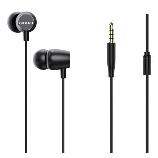 Aiwa ESTM-20BK auricular y casco Auriculares Alámbrico Dentro de oído Llamadas/Música/Deporte/Uso diario Negro
