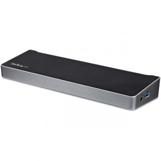 StarTech.com Docking station USB-C para Tres Monitores 4K con 5x Puertos USB 3.0 negro plata