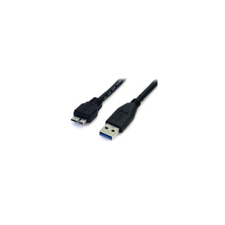 StarTech.com Cable 50cm USB 3.0 Super Speed SS Micro USB B Macho a USB A Macho Adaptador - Negro