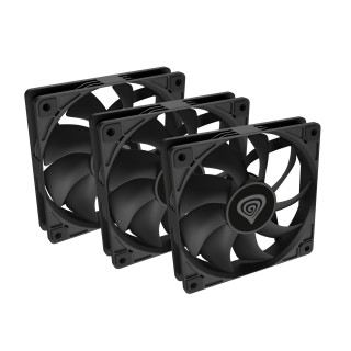 GENESIS Oxal 120 Carcasa del ordenador Ventilador 12 cm Negro 3 pieza(s)