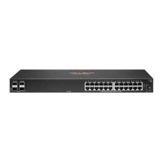 Hewlett Packard Enterprise Aruba 6100 10G 4SFP+ Gestionado L3 Gigabit Ethernet 10/100/1000 1U Negro