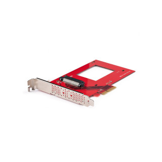 StarTech.com Tarjeta Adaptador U.3 a PCIe - Adaptador PCIe 4.0 x4 para SSDs U.3 NVMe de 2,5" - Tarjeta de Expansión PCI