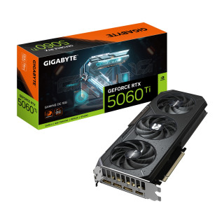 GIGABYTE GeForce RTX 5060 Ti GAMING OC 16G Tarjeta Gráfica – 16 GB GDDR7, 128 bits, PCI-E 5.0, 2647 MHz Frecuencia del