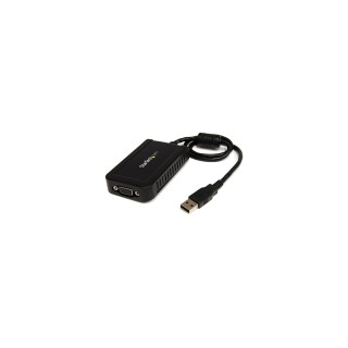 StarTech.com Adaptador de Vídeo Externo USB a VGA - Tarjeta Gráfica Externa Cable - 1920x1200 negro