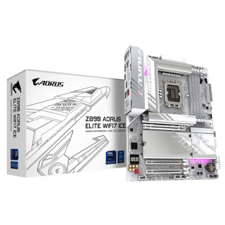 GIGABYTE Placa base Z890 AORUS ELITE WIFI7 ICE - Compatible con CPUs Intel Core Ultra (Serie 2), VRM de 16+1+2 fases,...